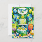 Pickleball Dankeskarte (Vorderseite)