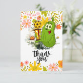 Pickleball Dankeskarte (Stehend Vorderseite)