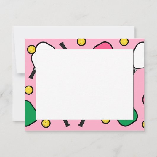 Pickleball Dankeskarten (Rückseite)