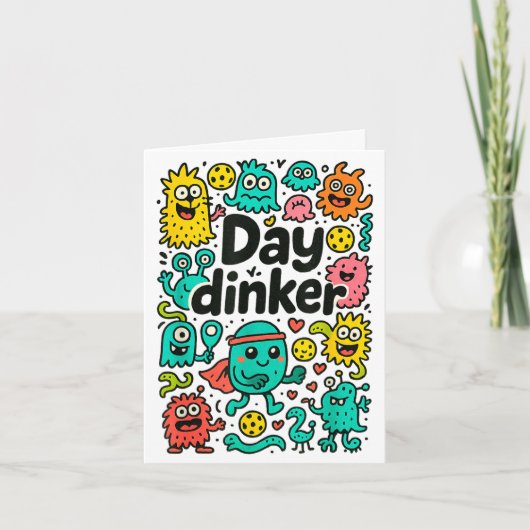 Pickleball day dinker  karte (Vorderseite)