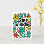 Pickleball day dinker  karte (Gelbe Blume)