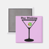 Pickleball Day Dinking Martini Pickleball Magnet (Vorderseite/Rückseite)