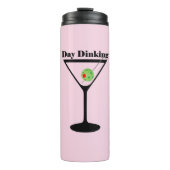 Pickleball Day Dinking Martini Pickleball Thermosbecher (Vorderseite)
