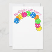 Pickleball Day Dinking mit Freunden Einladung (Vorderseite)