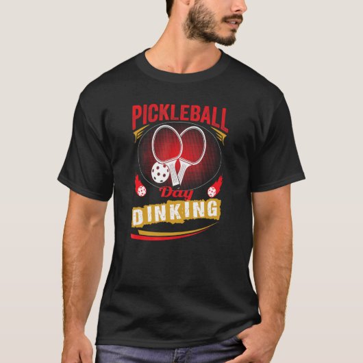Pickleball Day Dinking Player Kleidungskit net mac T-Shirt (Vorderseite)