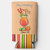 Pickleball Day Dinking Tropischer Hurrikan Cocktai Selters Dosenkühler (Vorderseite)