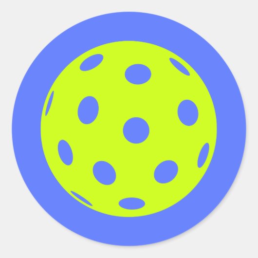 Pickleball Decal oder Aufkleber! Runder Aufkleber (Vorderseite)