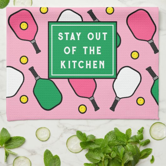 Pickleball Decor Geschirrtuch (Gefaltet)