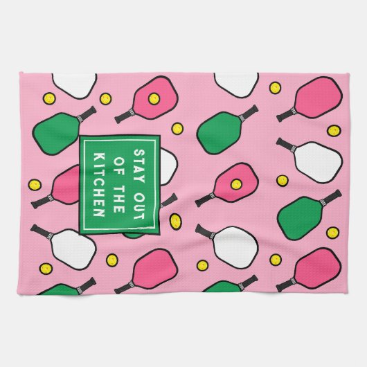 Pickleball Decor Geschirrtuch (Horizontal)