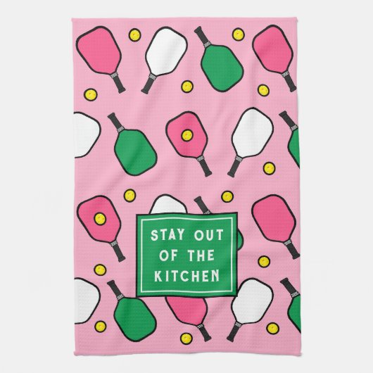 Pickleball Decor Geschirrtuch (Vertikal)