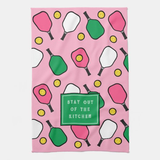 Pickleball Decor Geschirrtuch (Vertikal)