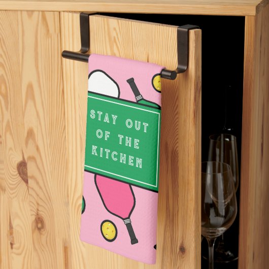 Pickleball Decor Geschirrtuch (Drittel gefaltet)