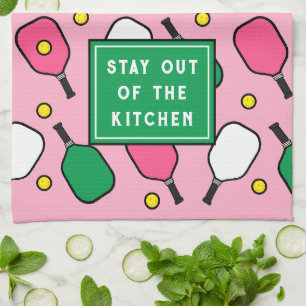 Pickleball-Dekor Geschirrtuch