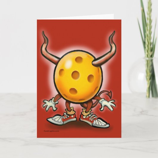 Pickleball Demon Karte (Vorderseite)