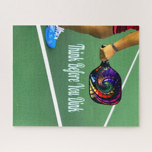 Pickleball denken, bevor Sie sterben Puzzle (Horizontal)