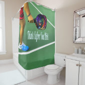 Pickleball denken, bevor Sie trinken Duschvorhang (Beispiel)