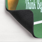 Pickleball denken, bevor Sie trinken Mousepad (Ecke)