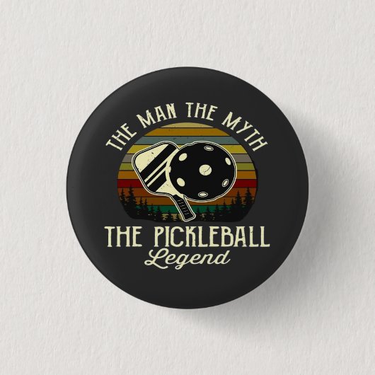 Pickleball - der Mann, der Mythos, die Legende Button (Vorderseite)