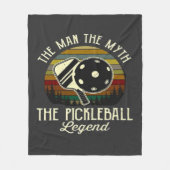 Pickleball - der Mann, der Mythos, die Legende Fleecedecke (Vorderseite)