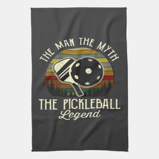 Pickleball - der Mann, der Mythos, die Legende Geschirrtuch (Vertikal)