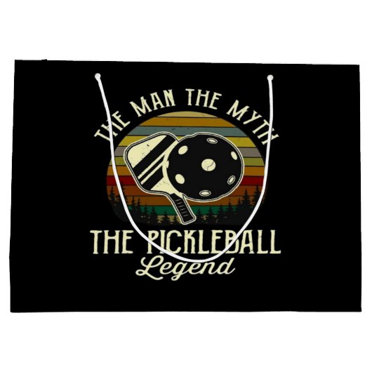 Pickleball - der Mann, der Mythos, die Legende Große Geschenktüte (Rückseite)