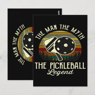 Pickleball- Der Mann, Der Mythos, Die Legende Postkarte