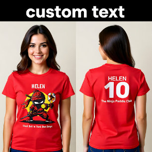 Pickleball Der Tropfen Ninja: still, aber tödlich T-Shirt