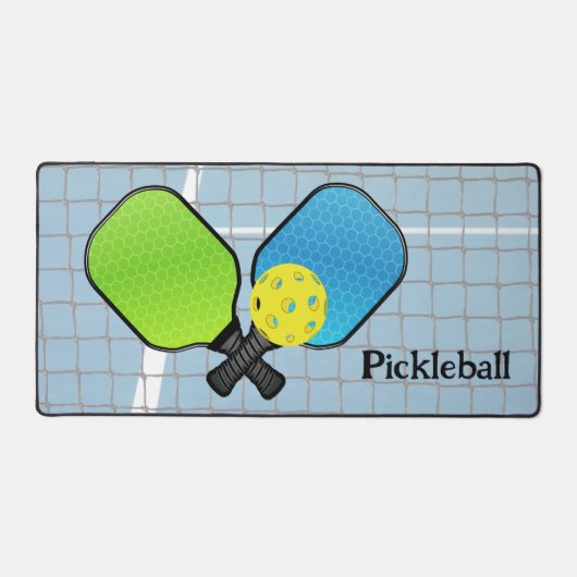 Pickleball Design Desk Mat Schreibtischunterlage (Vorderseite)