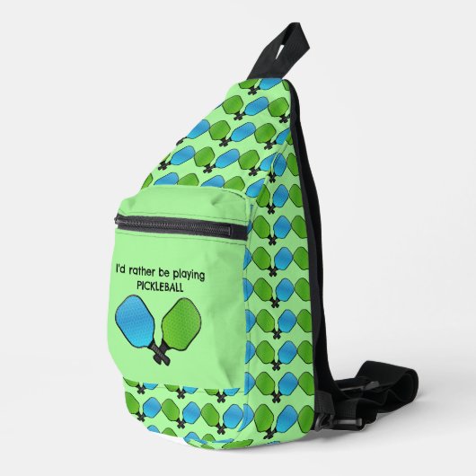 Pickleball Design Sling Bag (Rechte Ecke)