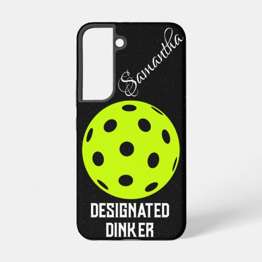 Pickleball Designated Dinker | Funny Pickleball Samsung Galaxy Hülle (Rückseite)