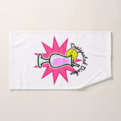 Pickleball Designated Dinker Pink Cocktail Handtuch (Handtuch)