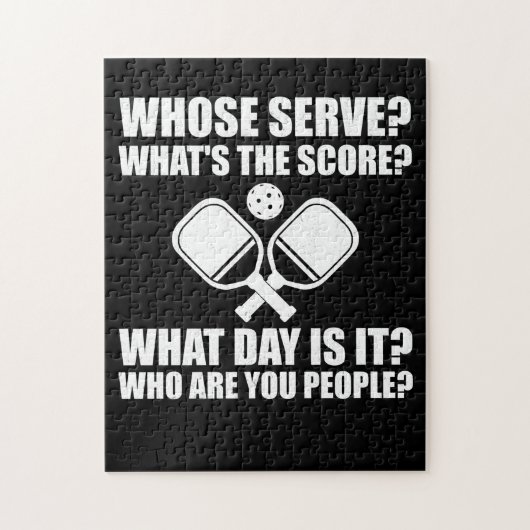 Pickleball, dessen Serve-Score-Liga Pickleball Puzzle (Vertikal)