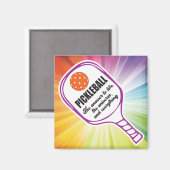 PICKLEBALL, DIE ANTWORT AUF DAS LEBEN MAGNET (Vorderseite/Rückseite)