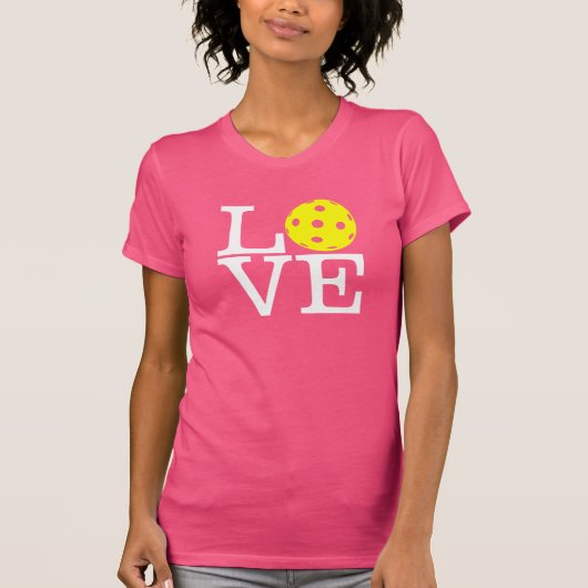 Pickleball die Mama der Frauen T - Shirt: "LIEBE" T-Shirt (Vorderseite)