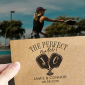 Pickleball Die perfekte Partie Hochzeit Termin vor Gummistempel