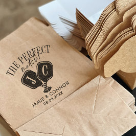 Pickleball Die perfekte Partie Hochzeit Termin vor Gummistempel