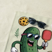 Pickleball Dill mit it Cartoon Pickle Strandtuch (Beispiel)