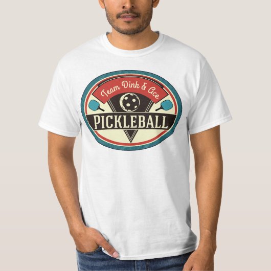 Pickleball Dink & Ace Team Player T-Shirt (Vorderseite)