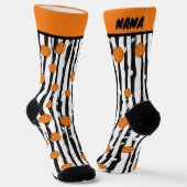 Pickleball Dink & Dash Streifen Socken (Gewinkelt)