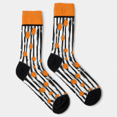 Pickleball Dink & Dash Streifen Socken (Rechts)