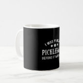 Pickleball Dink I spielte Pickleball Player Kaffeetasse (Vorderseite Links)