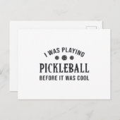 Pickleball Dink I Was Playing Pickleball Gift Postkarte (Vorne/Hinten)