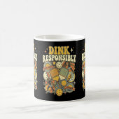 Pickleball Dink Responsibly Paddle Player Kaffeetasse (Mittel)