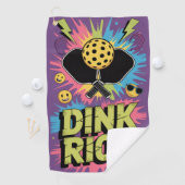 Pickleball Dink Riot Funny Urban Splash Golfhandtuch (Insitu)