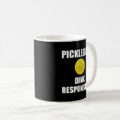 Pickleball Dink verantwortlich Kaffeetasse (VorderseiteRechts)