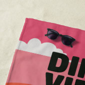 Pickleball DINK VIBES NUR Strandhandtuch für Fans (Beispiel)