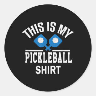 Pickleball - Dinker Badminton Tennis Pickleball Ge Runder Aufkleber