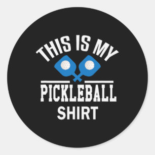 Pickleball - Dinker Badminton Tennis Pickleball Gi Runder Aufkleber