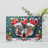 Pickleball Dinkin’ Through the Snow Feiertagskarte (Stehend Vorderseite)