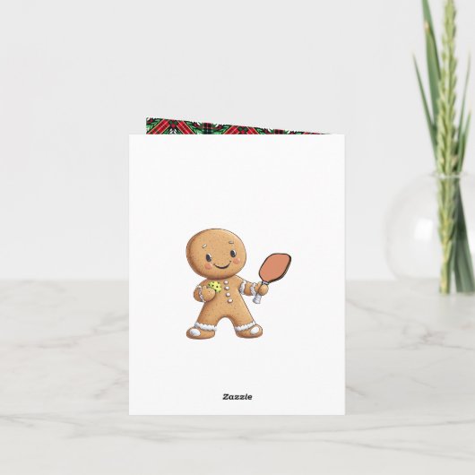 Pickleball 🎄 Dinking Delight Feiertagskarte (Rückseite)